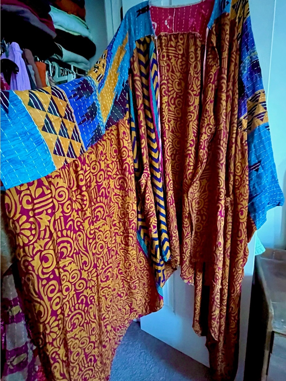 Kantha Bae Silk Fleetwood Cape Kimono